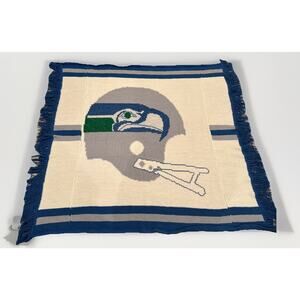 Seattle Seahawks Homemade‎ Afghan Crocheted Grandma Blanket NFL